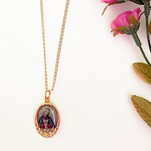 Medalla Rosa - Nuestra Señora de Altagracia