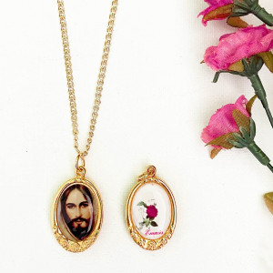 Medal - Jesus & Rose