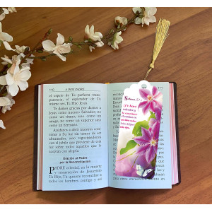 3D bookmark (Purple flowers)