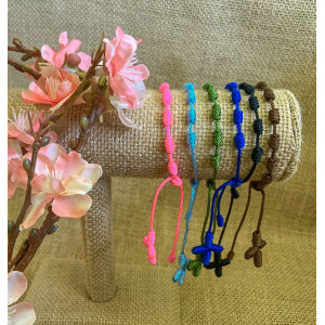 Knotted Cord Rosary Bracelet 2