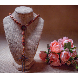 Wooden Cross St Benedict - BROWN 2