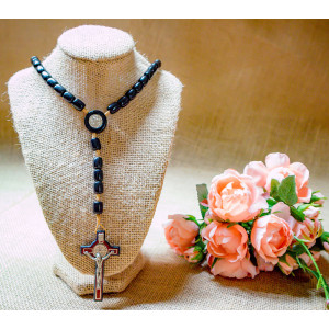 Wooden Cross St Benedict - Black 2