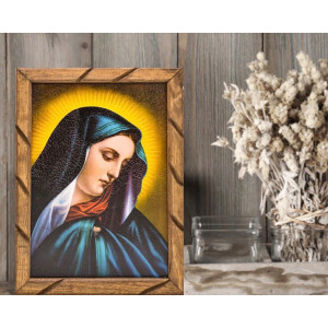 Cuadro rústico Virgen Dolorosa