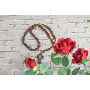 Rosary - Jesus Face / Rose