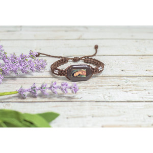 Wooden knotted bracelet - Guadalupe