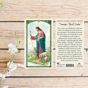 Laminated Prayer card - Good Shepherd