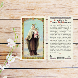 Estampa Plastificada - Virgen Del Carmen