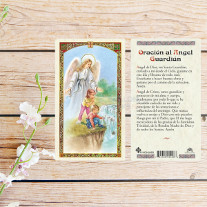 Estampa Plastificada - Angel De La Guarda