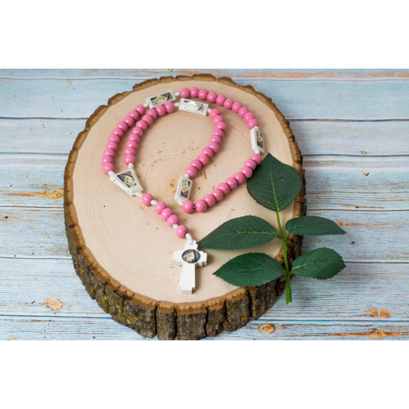 Rosary - Virgen de la dulce espera - PINK