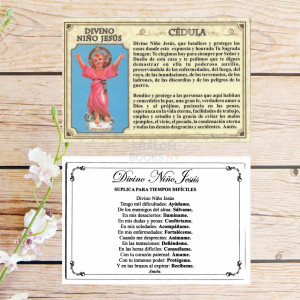 Cedula -  Divino Niño Jesus