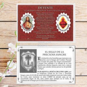 Cedula -  Sagrado Corazon de Jesus DETENTE