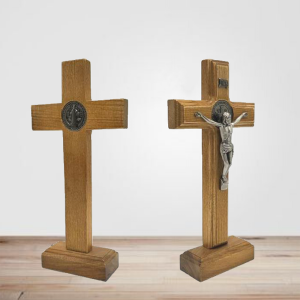 Jesus Christ on the Cross St. Benedict Medal 12"