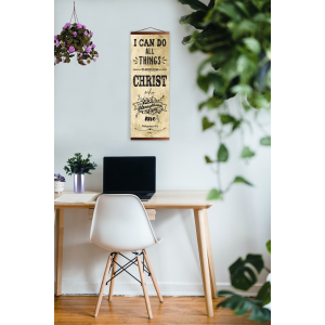 Philippians 4:13 - Handcrafted biblical scroll 2