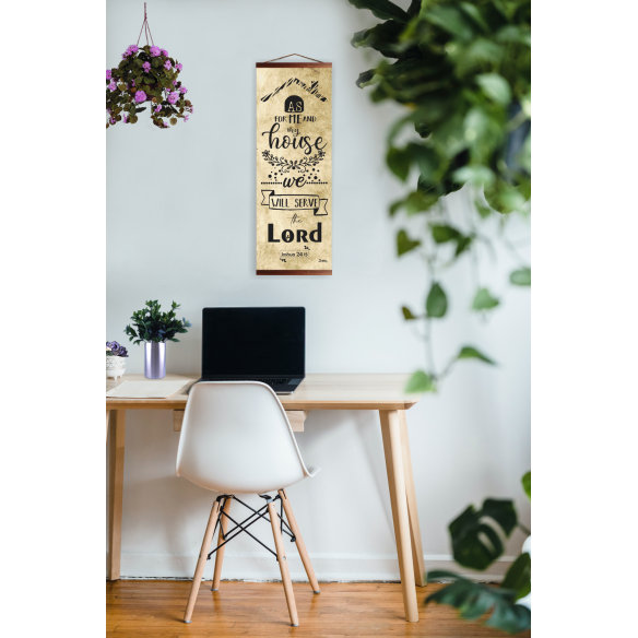 Joshua 24:15 - Handcrafted biblical scroll