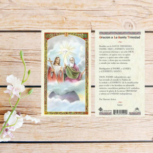 Estampa Plastificada - Santisima Trinidad