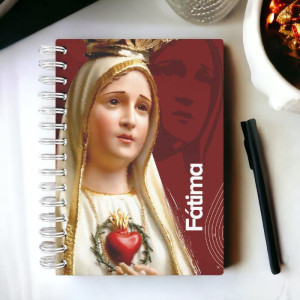 Cuaderno Virgen de  Fátima - Rojo