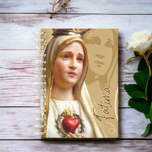 Cuaderno Virgen de Fátima - Color Crema