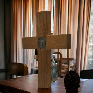 Saint Benedict Cross W/ Base 4" 2