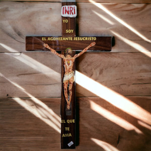 I Am The Agonizing Jesus Christ Crucifix  24"