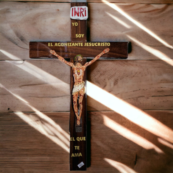 I Am The Agonizing Jesus Christ Crucifix  24"