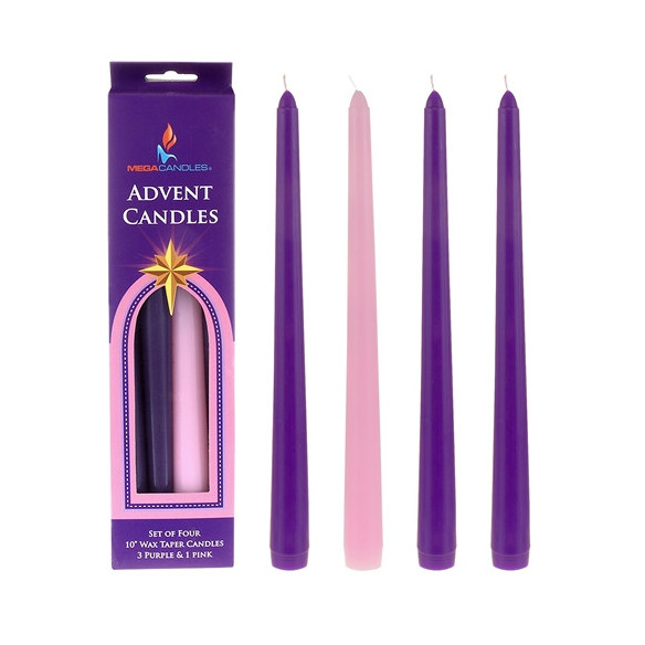 Advent Wreath -  Candles (3-Purple - 1-Rose)